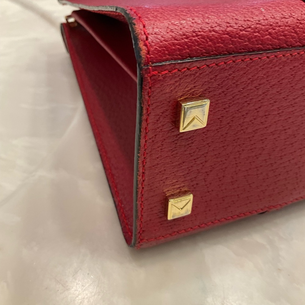 Michael Kors red pebbled leather purse, Excellent Condition - Picture 12 of 16